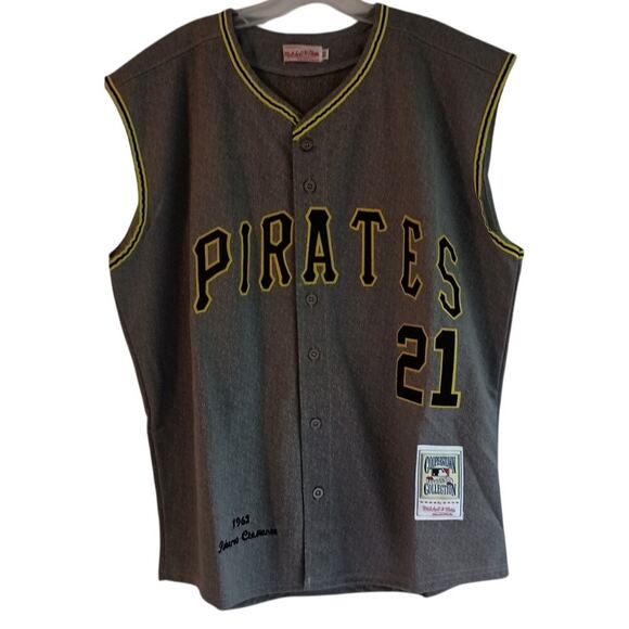 Pittsburgh Pirates Mitchell & Ness Authentic 1962 Clemente jersey vest Sz50 (XL) - Picture 1 of 9